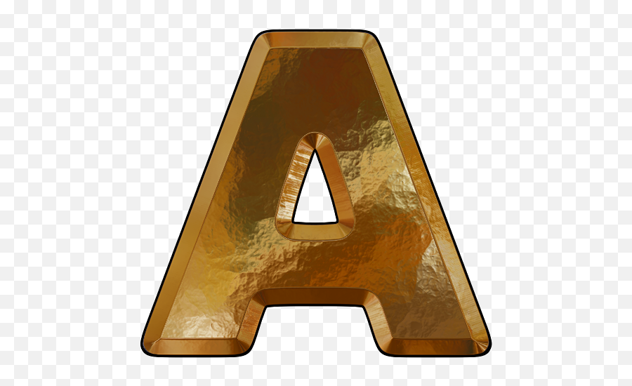 Download Letter In Gold Leaf Png - Presentation Alphabets Gold Leaf Letters,Gold Leaf Png