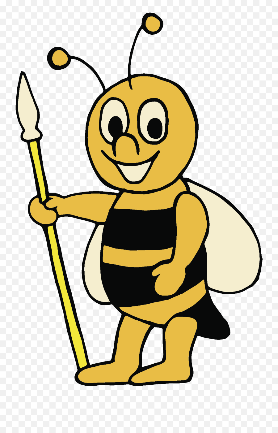 Guard Bee - Cartoon Png,Cartoon Bee Png