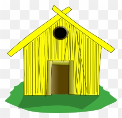 House Home Straw - Straw House Clipart Png,Hay Png