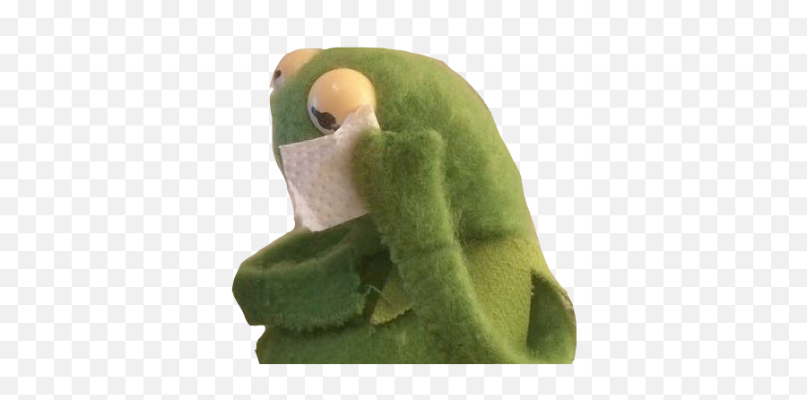 Kermit Kermitmeme Kermitthefrog Cries - Sad Reacc Png,Kermit Transparent