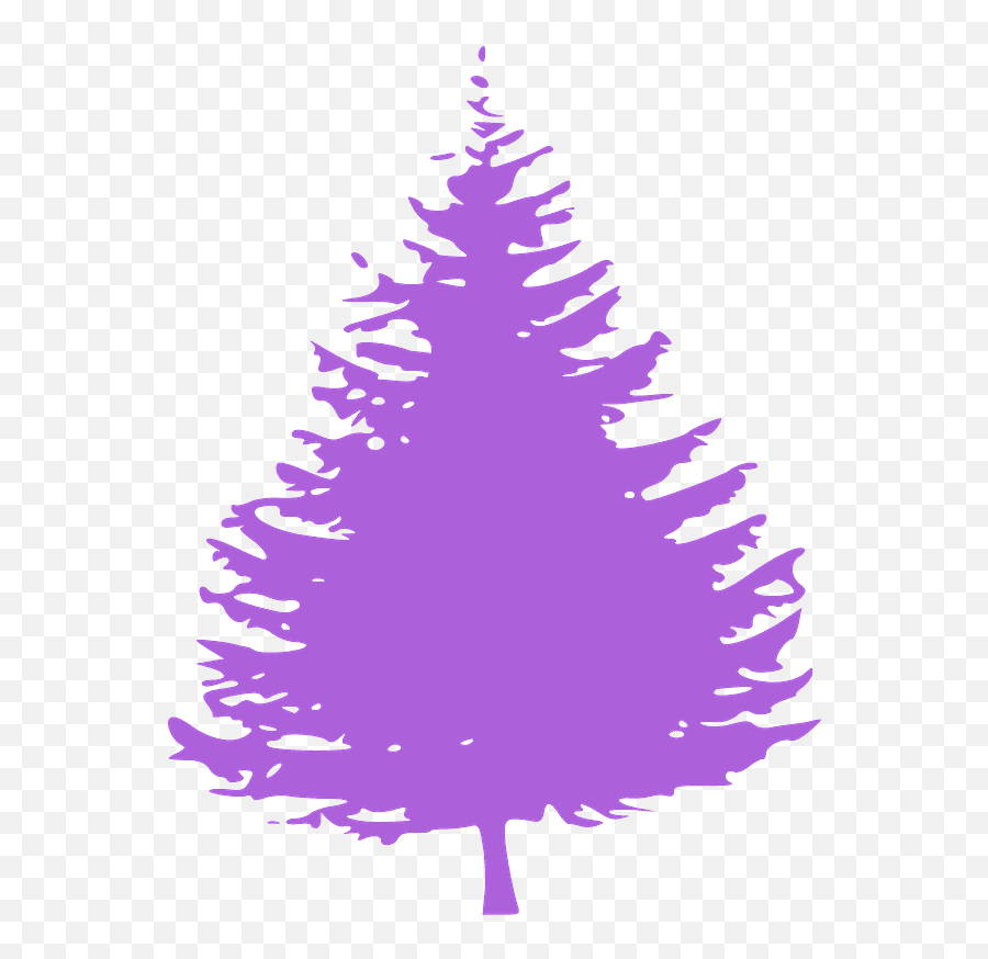 Pine Tree Silhouette - Pine Tree Silhouette Png,Christmas Tree Silhouette Png