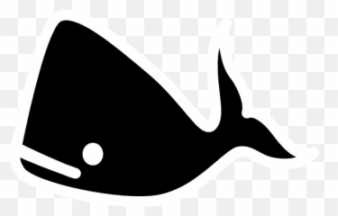 Blue Whale Clip Art Clipart - Whale Clipart Black Png,Whale Clipart Png