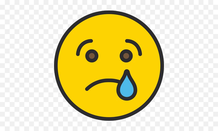 Crying Face Emoji Icon Of Colored - Sad Free Crying Emoji Png,Crying Face Emoji Png
