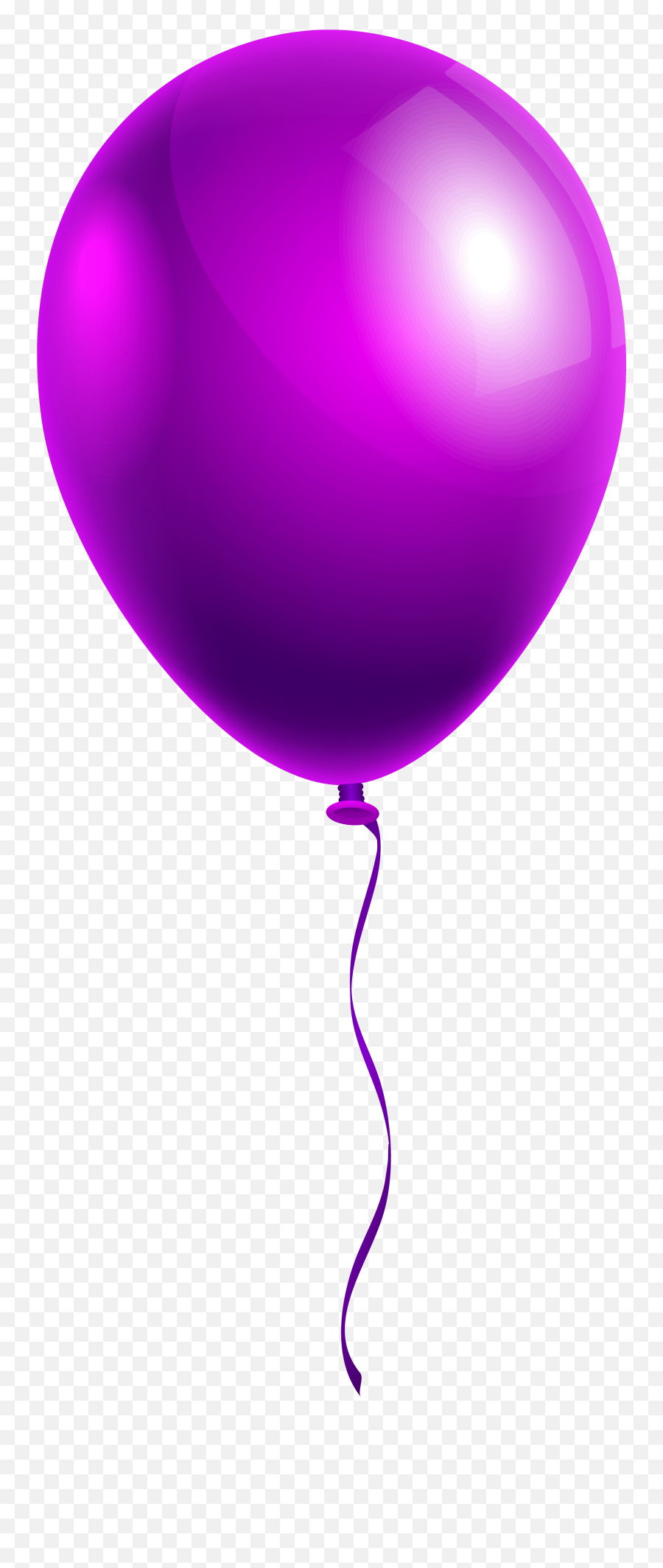 Single Purple Balloon Png Clipart Image - Transparent Background Purple Balloon Clipart,Up Balloons Png