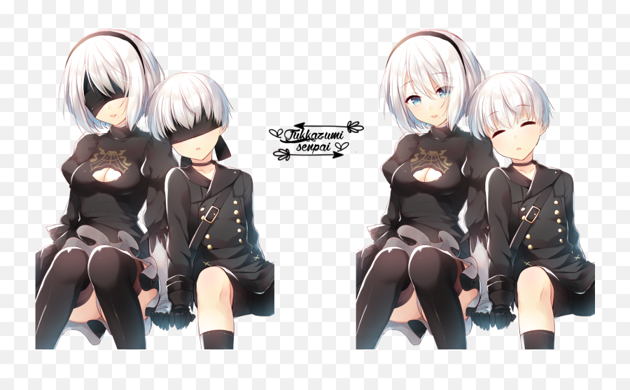 Nier Automata Png - Avatan Plus Cartoon,Nier Automata Png