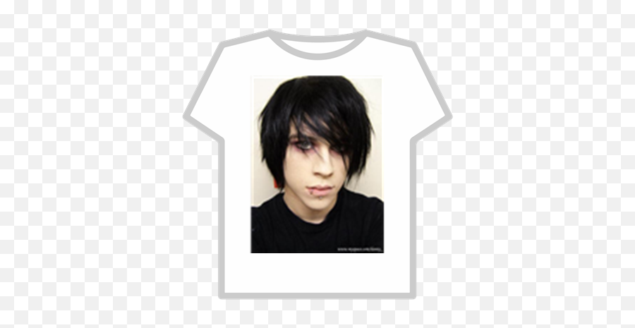 White Emo Hair Short Version - Roblox