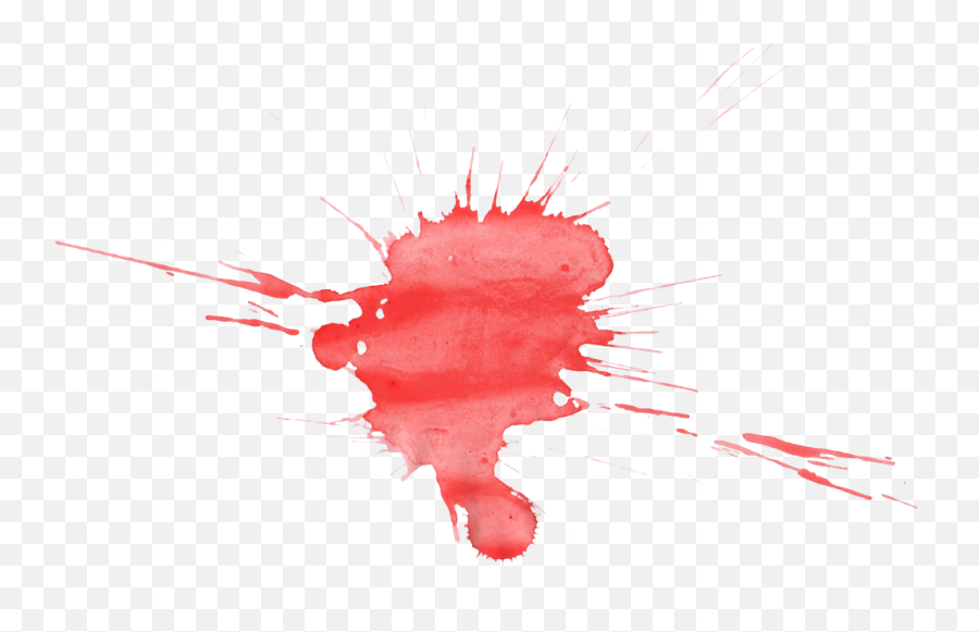 Red Splatter Png For Kids - Watercolor Painting Full Size Illustration,Red Paint Splatter Png
