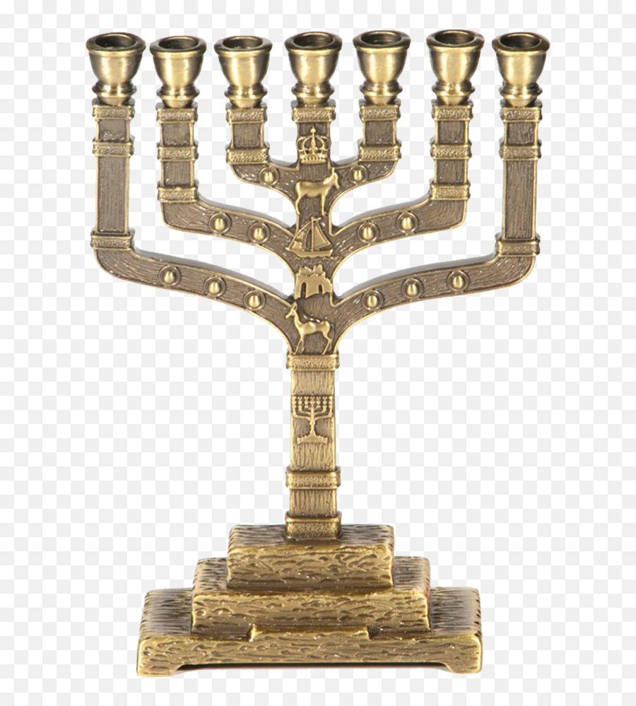 Menorah Clipart Purple - Bronze Menorah Transparent Feast Of Purim Iuic Png,Menorah Png