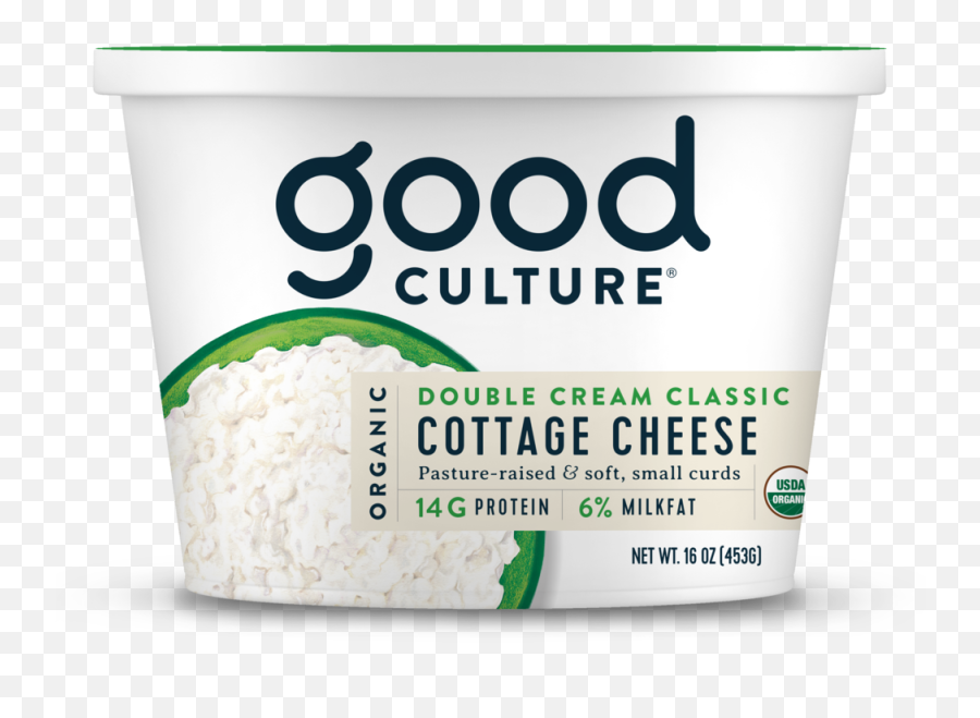 Good Culture Organic Cottage Cheese - Low Sodium Snacks Fresh Png,Cottage Png