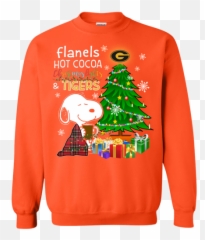 Grambling State Tigers Snoopy Ugly Christmas Sweater Flanels Hot Cocoa - Ugly Science Christmas Sweater Png,Grambling State Logo