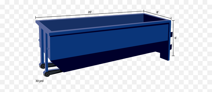 Download Hd 30 Cubic Yard - 20 Yard Dumpster Transparent Png 40 Yard Dumpster Pool,Dumpster Png