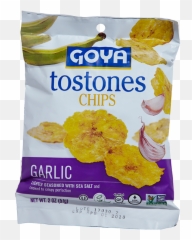 Tostones Chips U2013 Garlic - Chips Goya Foods Goya Tostones Chips Png,Garlic Png