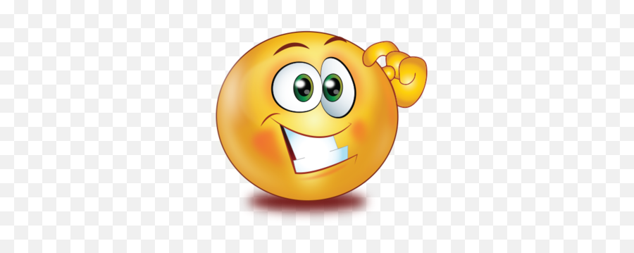 Thinking Face Emoji - Happy Thinking Emoji Face Png,Thinking Emoji Transparent