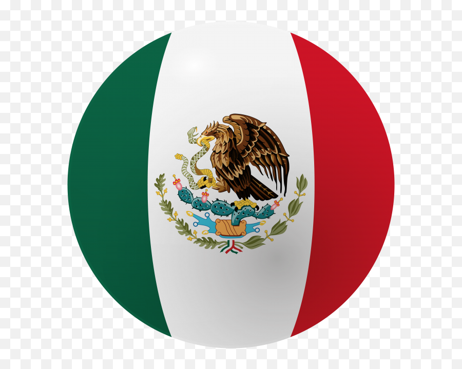 Mexico Logo - Transparent Mexico Circle Flag Png,Bandera De Mexico Png