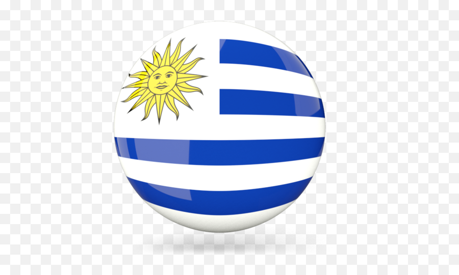 Glossy Round Icon - Uruguay Flag Icon Png,Uruguay Flag Png