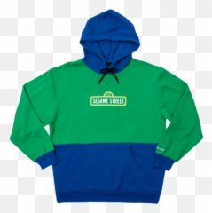 Sesame Street Colorblock Logo Hoodie - Hooded png