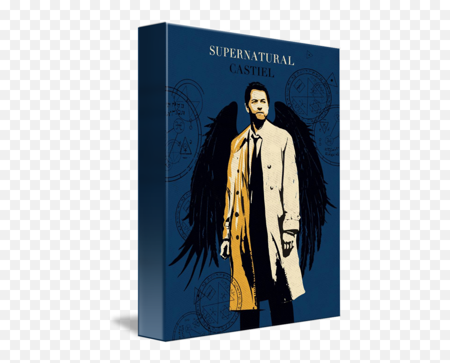 Alternative Castiel Supernatural Art Print By Goldenplanet Prints - Supernatural Art Cover Poster Png,Castiel Png