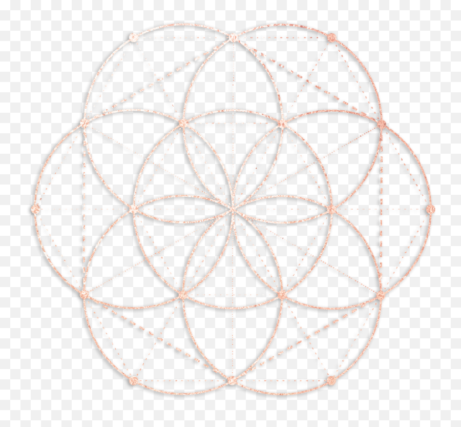 Crystal Grid For Abundance Seed Of Life - Line Art Png,Seed Of Life Png