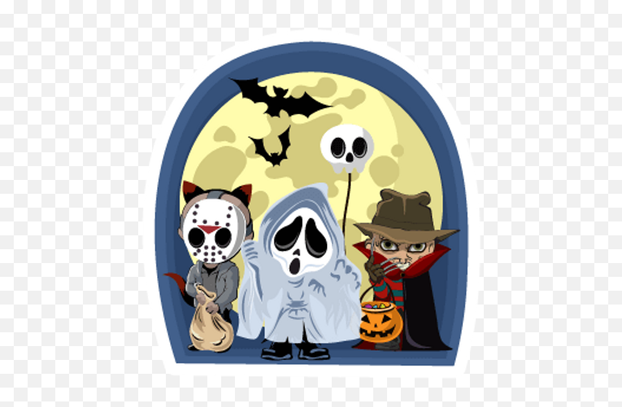 Young Jason Ghostface And Freddy Krueger Trick - Ortreating Ghost Png,Freddy Krueger Transparent