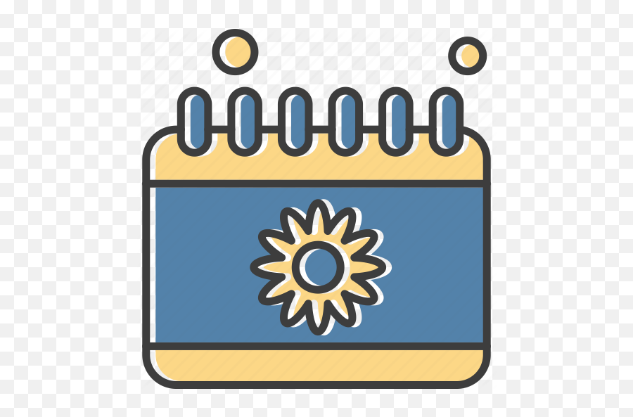 Calendar Schedule Spring Sunflower Icon - Download On Iconfinder Vertical Png,Sunflower Icon