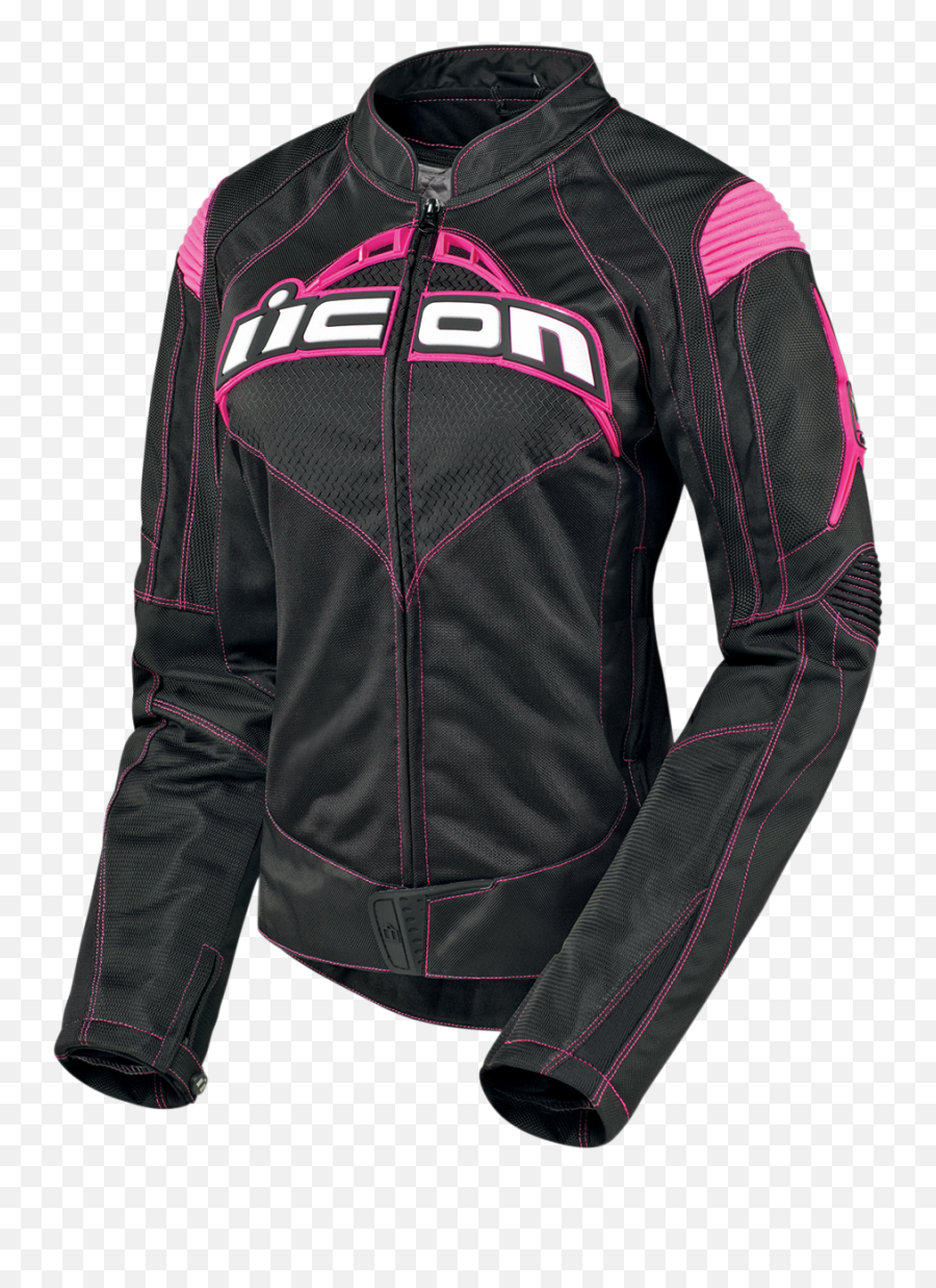 Icon Womens Contra Large Black Pink - Icon Contra Jacket Png,Icon Leather Jacket