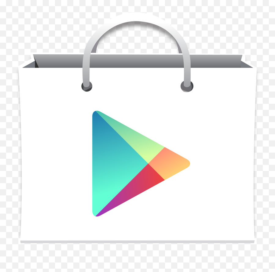Download Free Play Google App Android - Play Store Logo 3d Png,White Shopping Bag App Icon Download