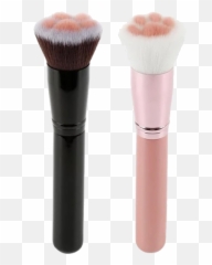 Cat Paw Makeup Brushes In Pink Or Black Nyxycat - Makeup Brush Set png