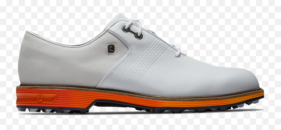 Menu0027s White Orange Golf Shoes The 1 Shoe In Footjoy - Footjoy Premiere Series Flint Golf Shoes Png,Footjoy Icon White