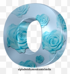 Monica Michielin Alfabetos Blue Roses Pastel Alphabet - Decorative Png,Blue Flower Icon
