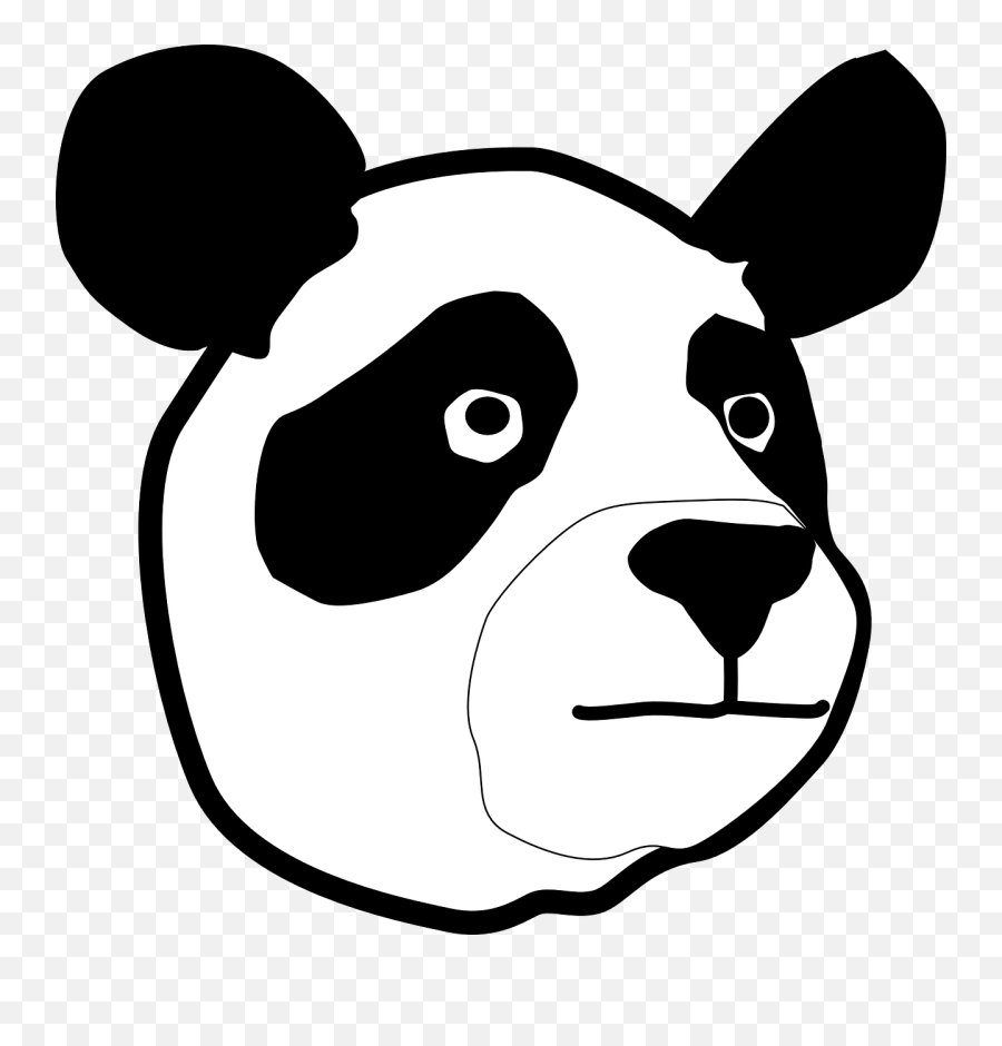Panda Bear Head - Head Panda Clip Art Png,Bear Head Png