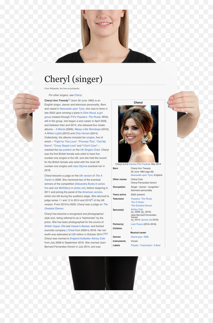 Cheryl Singer Poster - Wikipparel Poster Png,Liam Payne Twitter Icon