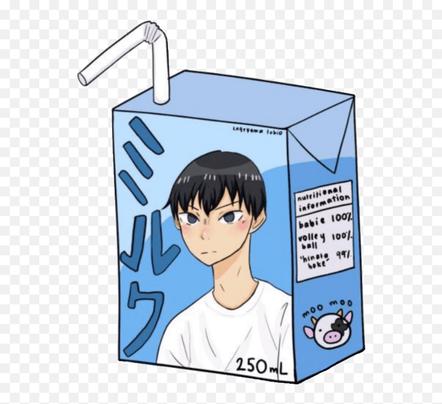 76 Images About Haikyuu - Kageyama Milk Sticker Png,Kuroo Icon