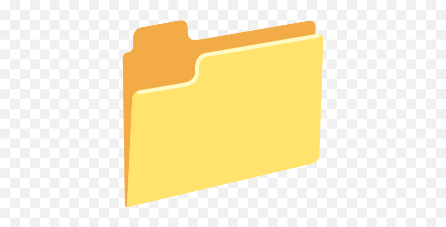 File Folder Emoji - Horizontal Png,Manila Folder Icon