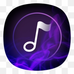 Music Player For Galaxy Mp3 Cutter - APK 511 Purple Logo png