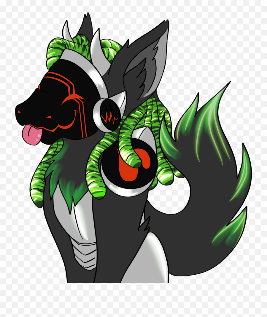 Scrolldrop Protogen - Dragon Png,Skunkette Furry Icon