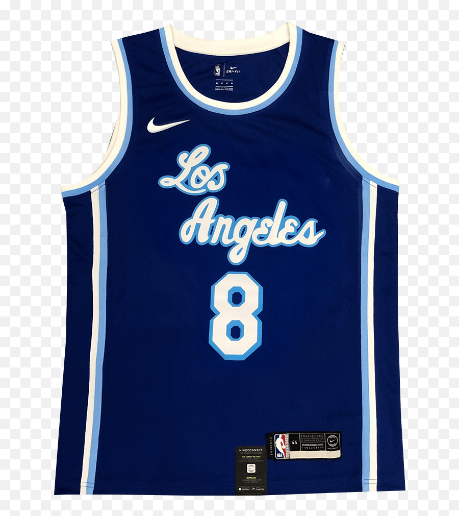 Los Angeles Lakers Kobe Bryant 8 Nike Blue 2020 Swingman Nba Jersey - Classic Edition Los Angeles Lakers Sleeveless Png,Nike Kobe Icon