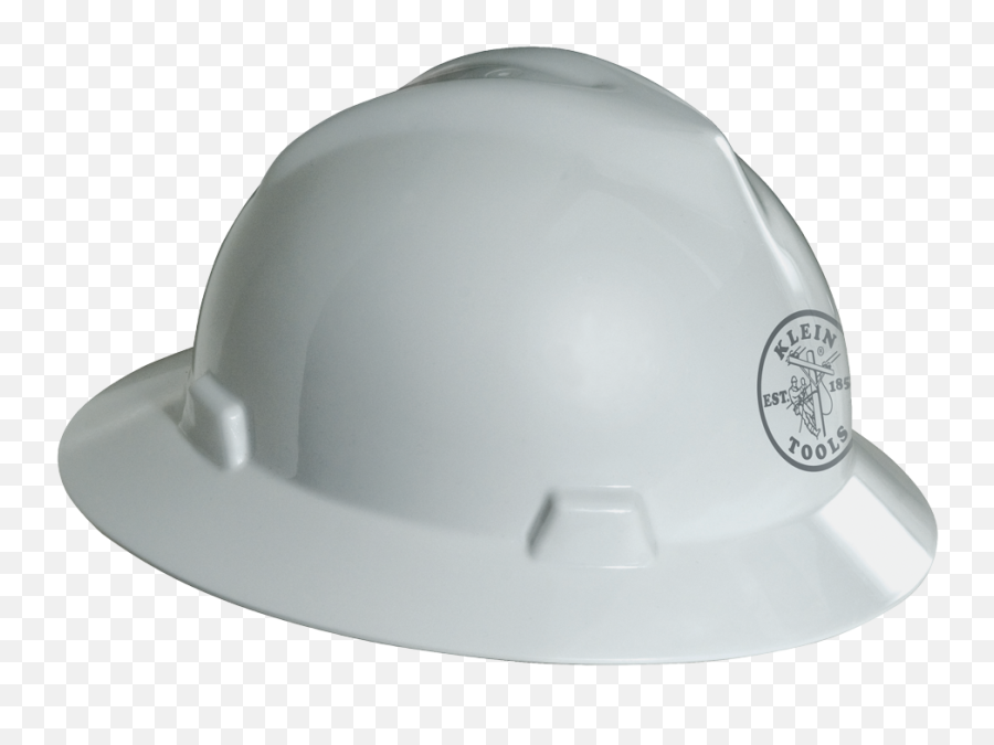 V - Gard Hard Hat With Klein Lineman Logo White 60031 Transparent Background White Hard Hat Png,Icon Torrent Helmet