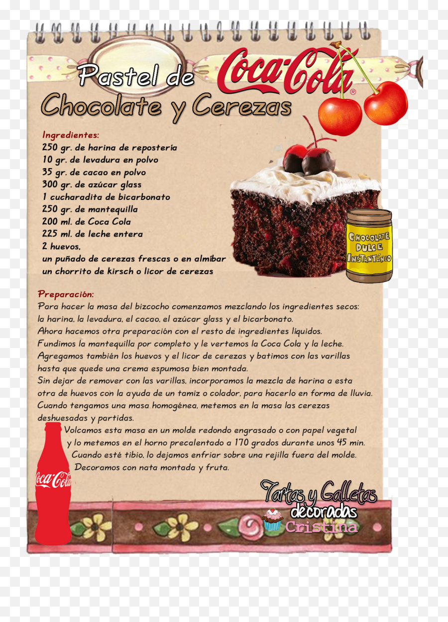 Pasteldechocolateycerezaspng 11901600 Reposteria - Coca Cola,Pasteles Png