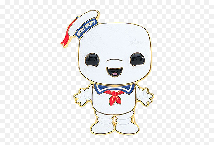 Ghostbusters Pop Enamel Pin Stay Puft - Fictional Character Png,Stay Marshmallow Man Ghostbusters Icon