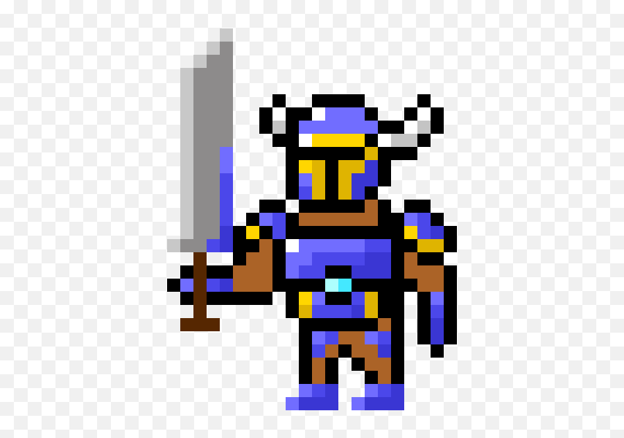 Shovelknight - Pixilart Armor Terraria Pixel Art Png,Plague Knight Icon