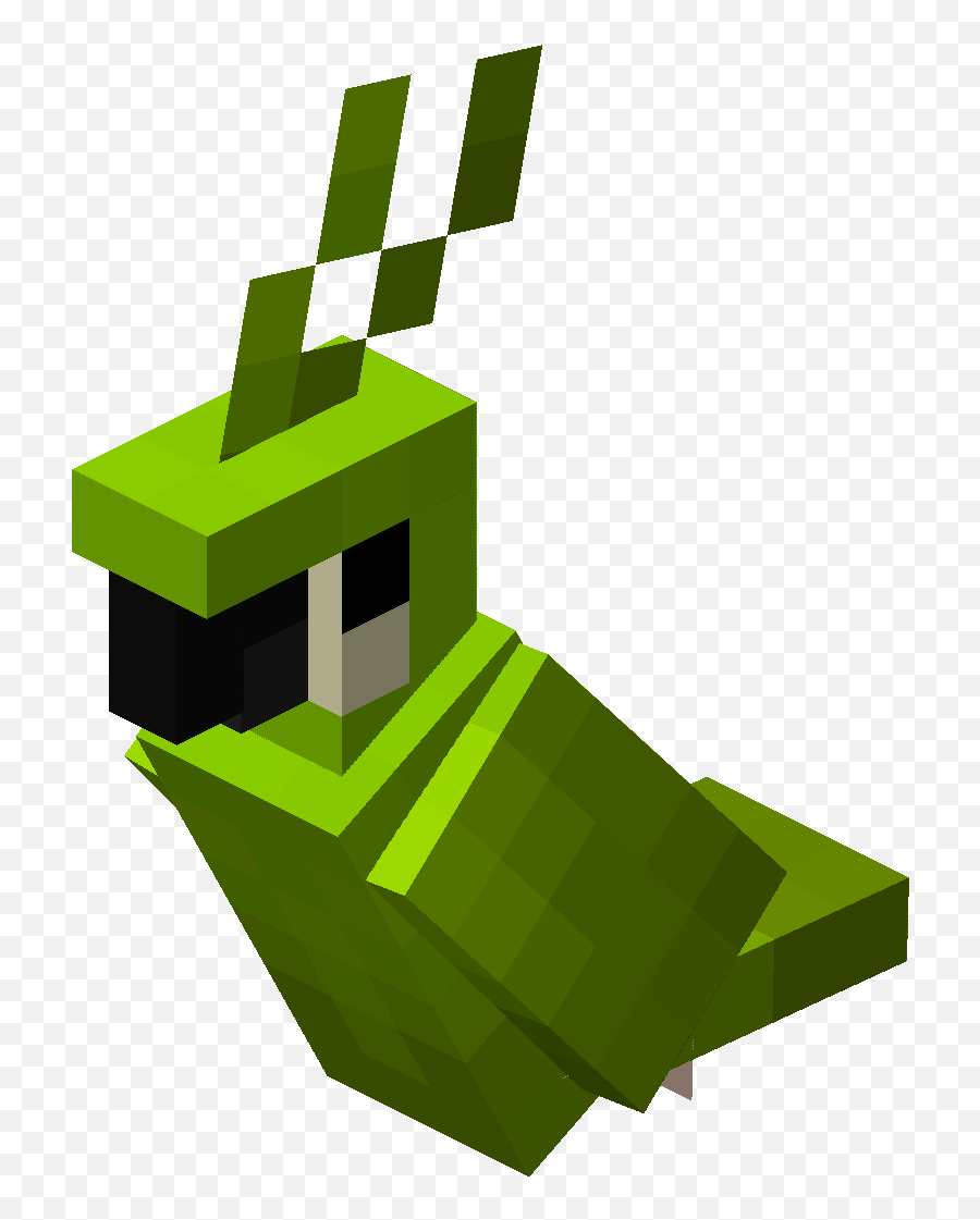 Sitting Green Parrot - Minecraft Parrot Png,Parrot Png
