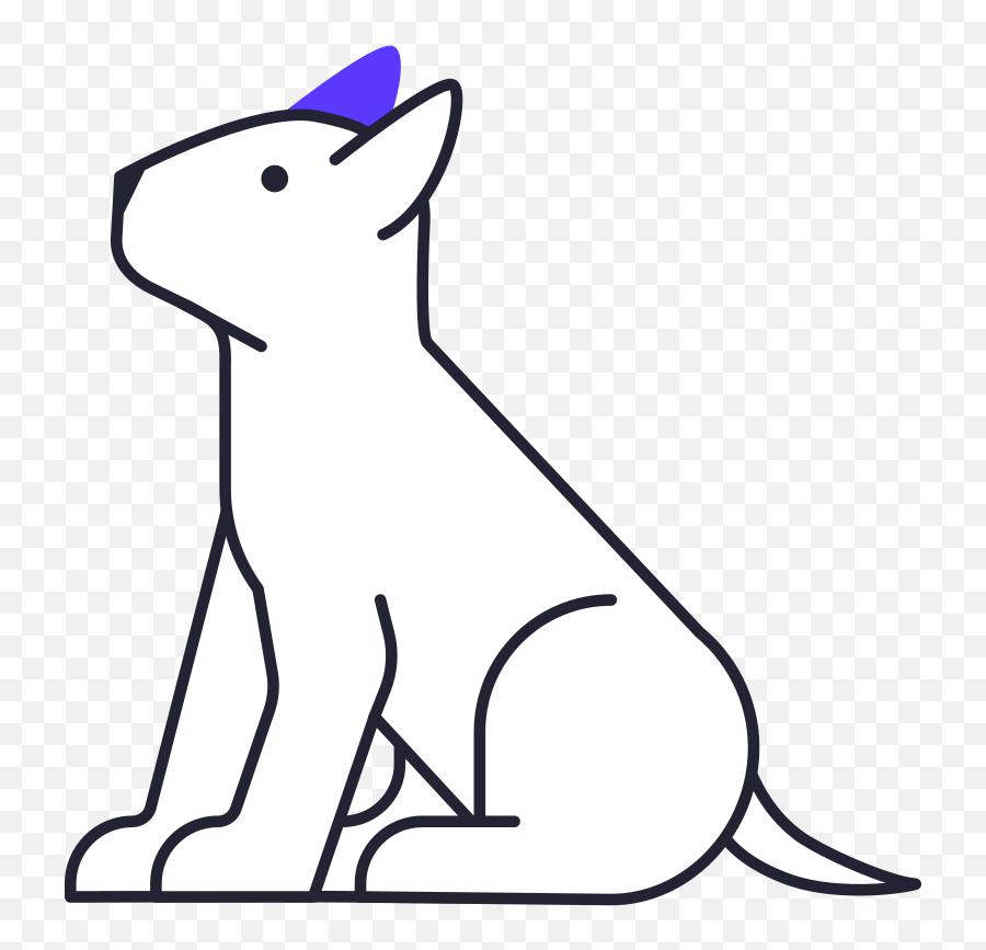 Dog Bull Terrier Illustration In Png Svg - Drawing,Pet Sitting Icon