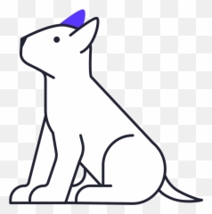 Dog Bull Terrier Illustration In Png Svg - Drawing