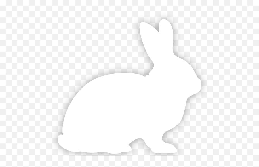 White Rabbit Silhouette Transparent Png - White Silhouette Rabbit Logo,White Rabbit Png