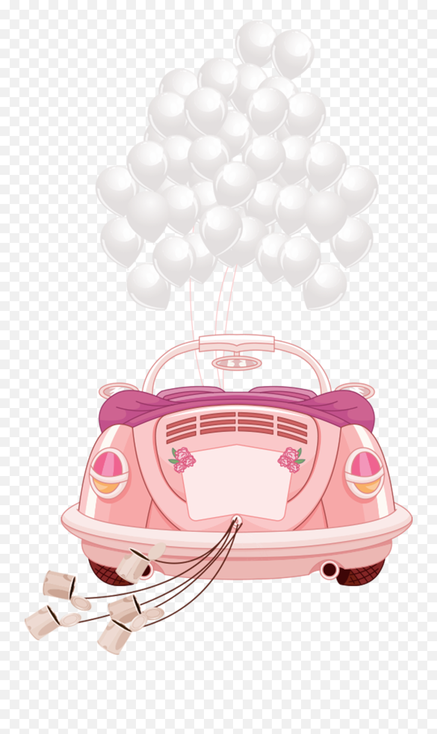 Wedding Car Png Hd Image Free Download - Wedding Car Cartoon Png,Pink Car Png