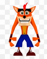 Crash Bandicoot First Design - 1996 on Behance png