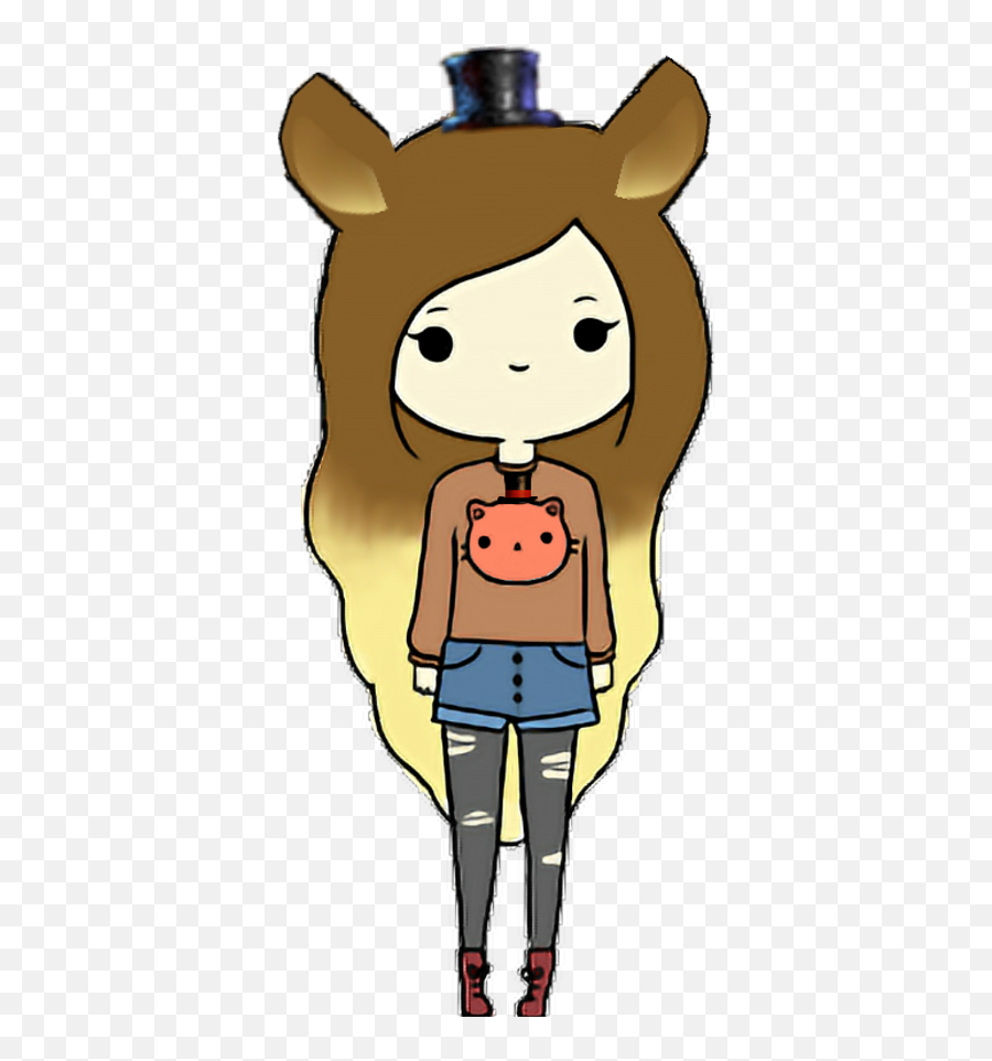 Girlfreddy Fnafhs Girl Freddy And Could Someone Tell - Easy Cute Drawings Png,Girl Drawing Png