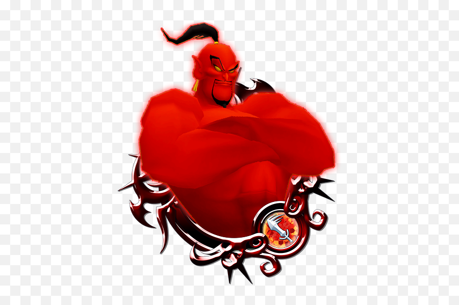 Download Jafar - Genie Kingdom Hearts Key Art 11 Full Size World Of Chaos Kingdom Hearts Png,Genie Png