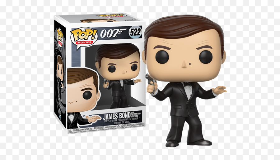 James Bond Roger Moore Pop - James Bond Funko Pop Png,James Bond Png
