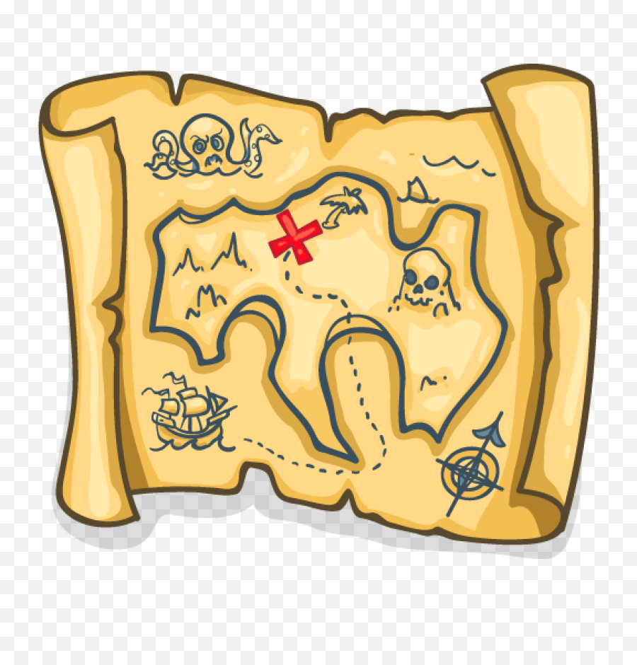 pirate treasure map clipart